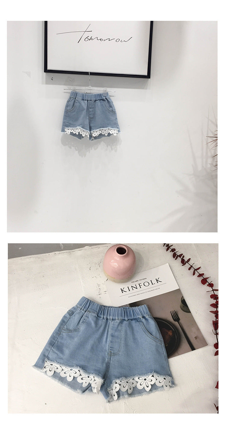[507258] - Celana Pendek Anak Perempuan - Motif Flower Tassel