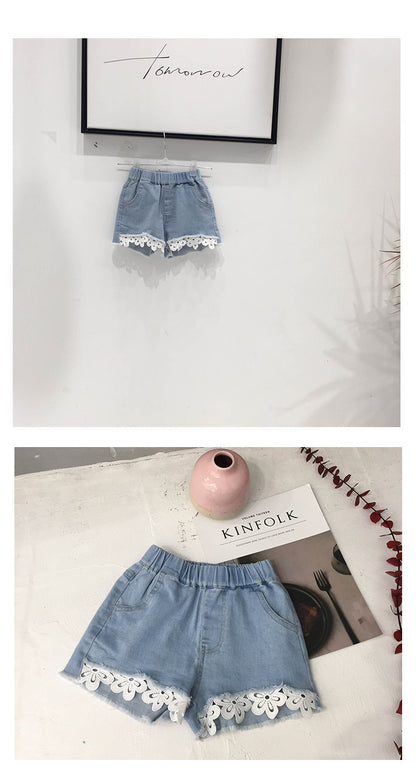 [507258] - Celana Pendek Anak Perempuan - Motif Flower Tassel