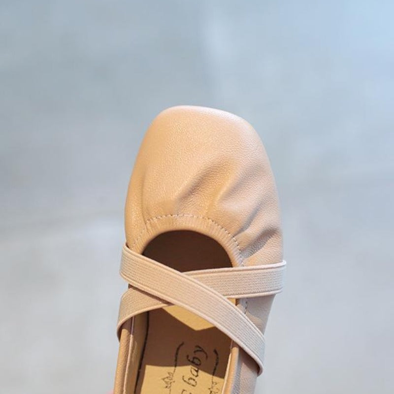 [381196] - Sepatu Sandal Slip On Fashion Anak Import - Motif Crossing Line