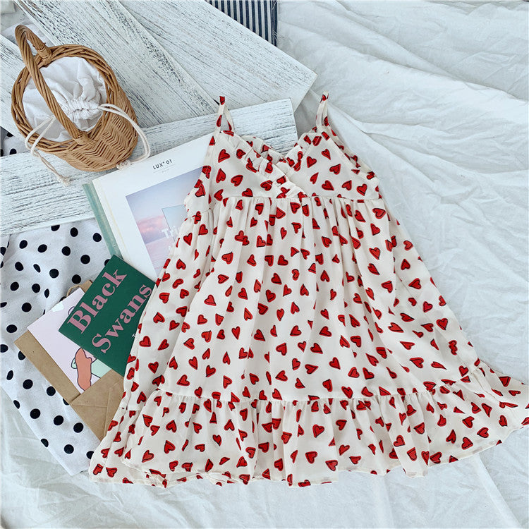 [507184] - Dress Kutung Fashion Anak Perempuan - Motif Love Love