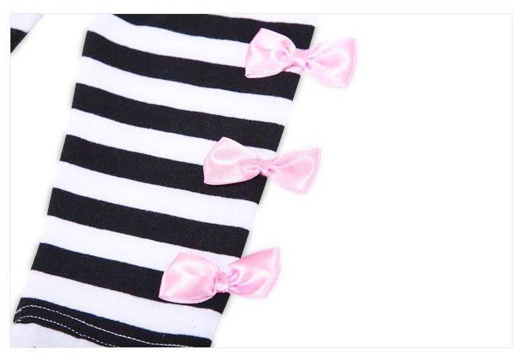 [356110-NAVY] - Baju Setelan Anak - Motif Striped Ribbon