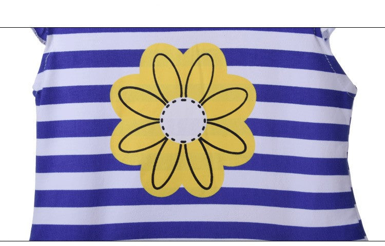 [356142] - Setelan Ootd Kutung Anak - Motif Line Flowers