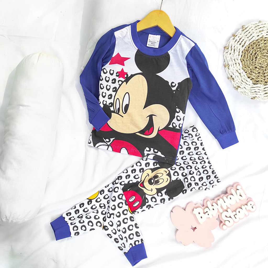 [354298] - Piyama Anak / Setelan Tidur Anak / Baju Tidur Anak - Motif Mickey Mouse