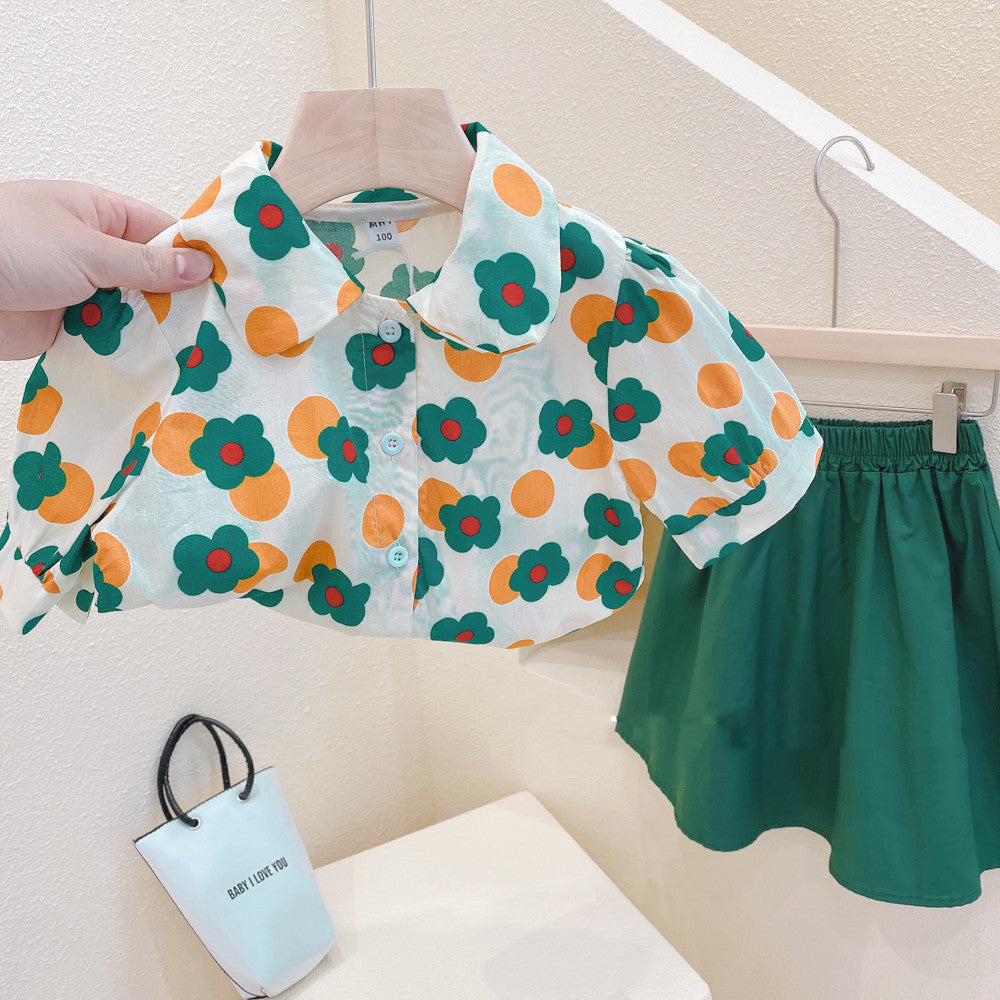 [363477] - Setelan Anak Fashion Trendy - Motif Round Flower