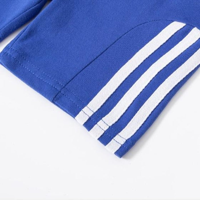 [370214-BLUE] - Celana Santai Anak - Motif Plain Lines