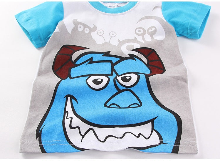 [354324] - Baju Setelan Street Wear Anak Import Sleek Style - Motif Sullivan Monster