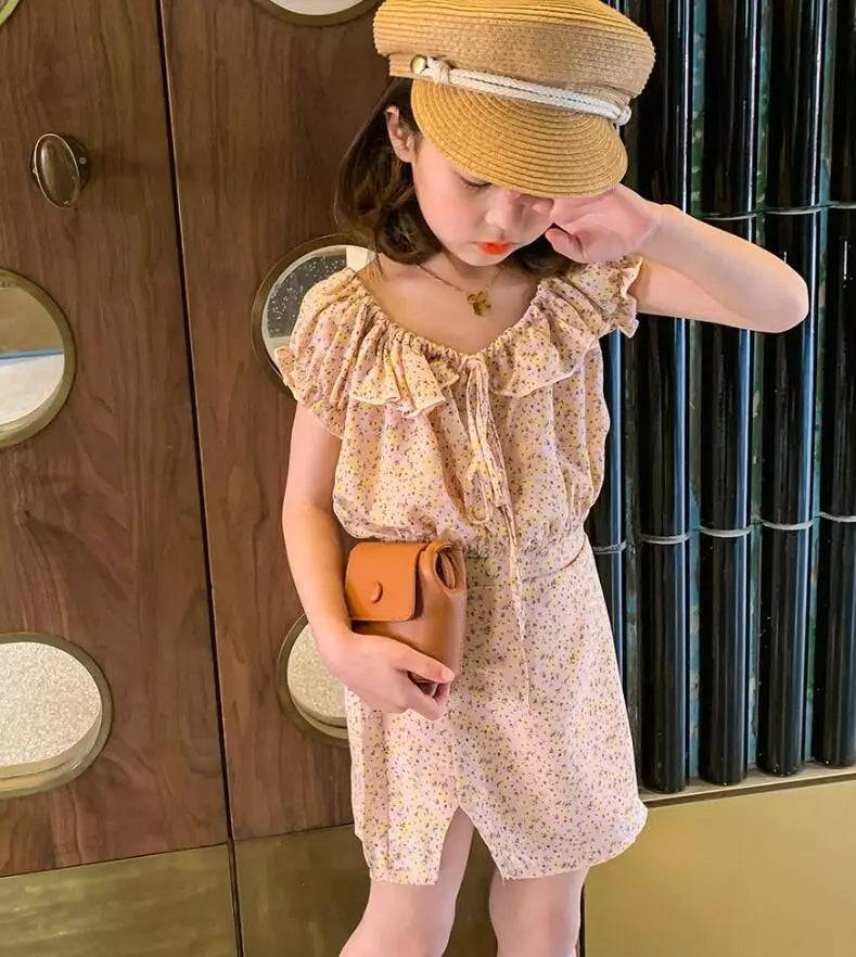 [507238] - Setelan Ootd Fashion Anak Perempuan - Motif Little Flower