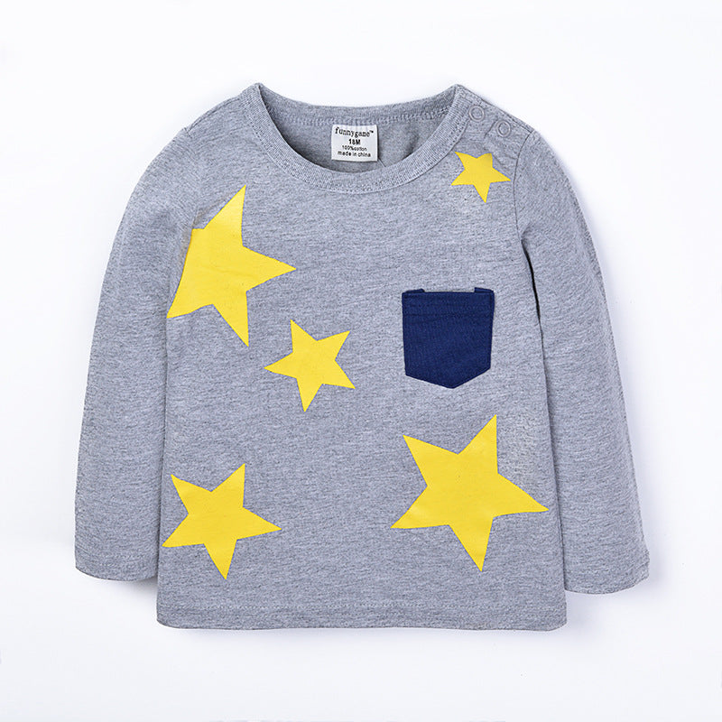 [357340] - Kaos Anak / Baju Atasan Summer Anak Trendi - Motif The Big Star