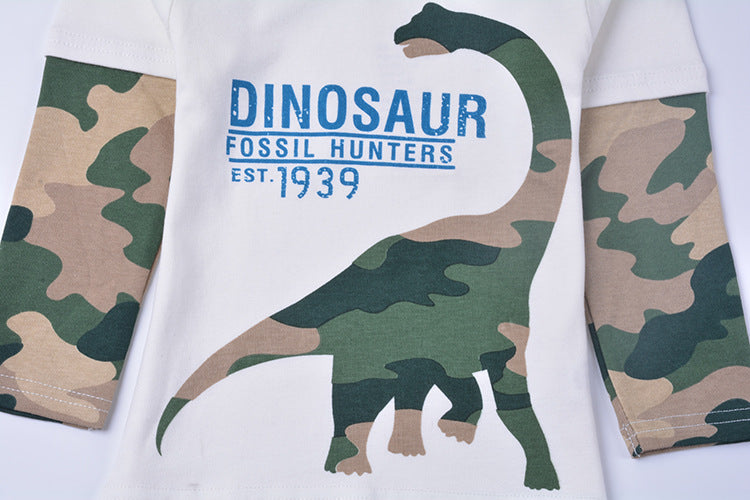 [357333] - Kaos Anak / Baju Atasan Summer Anak Trendi - Motif Dinosaur Fossil Hunters