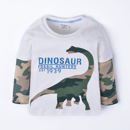 [357333] - Kaos Anak / Baju Atasan Summer Anak Trendi - Motif Dinosaur Fossil Hunters