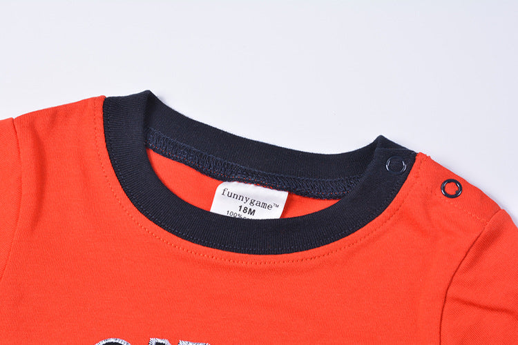 [357381] - Kaos Anak / Baju Atasan Summer Anak Trendi - Motif Bordir Monster Mess Maker