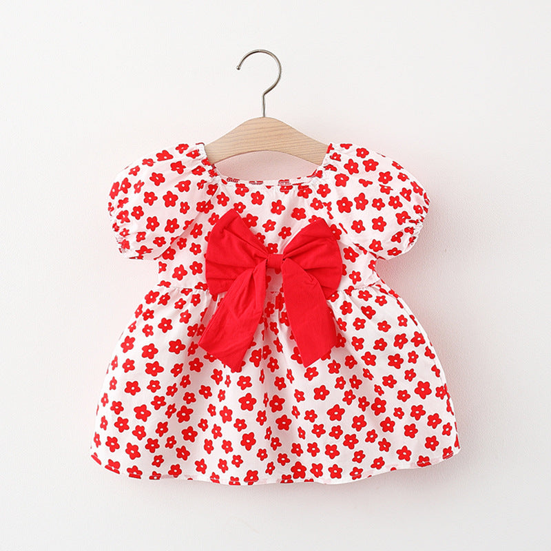 [340143] - Dress Lucu Fashion Anak - Motif Flowering Ribbon