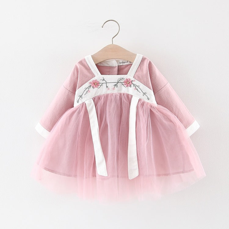 [340159] - Dress Fashionable Anak Perempuan Import - Motif Creeping Flower