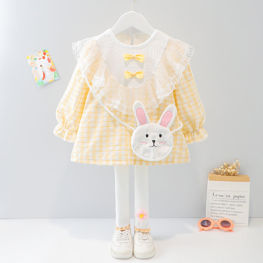 [340162] - Setelan Anak Trendy - Motif Rabbit Ribbon