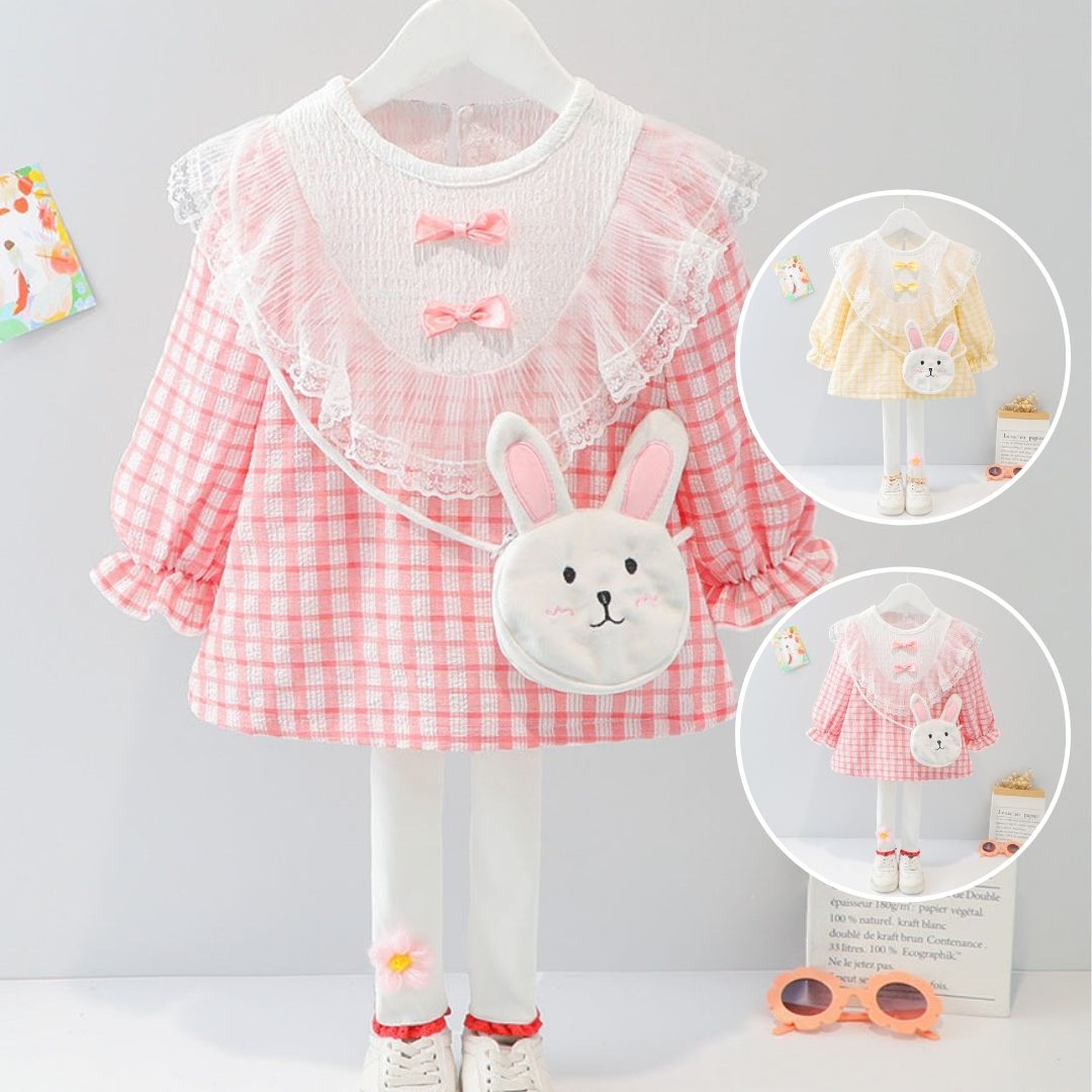 [340162] - Setelan Anak Trendy - Motif Rabbit Ribbon