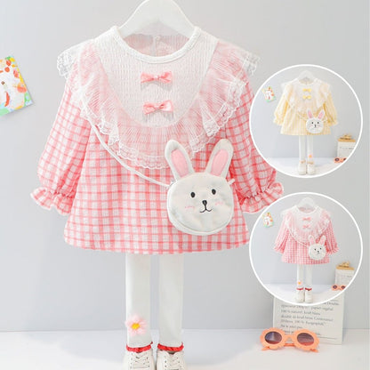 [340162] - Setelan Anak Trendy - Motif Rabbit Ribbon