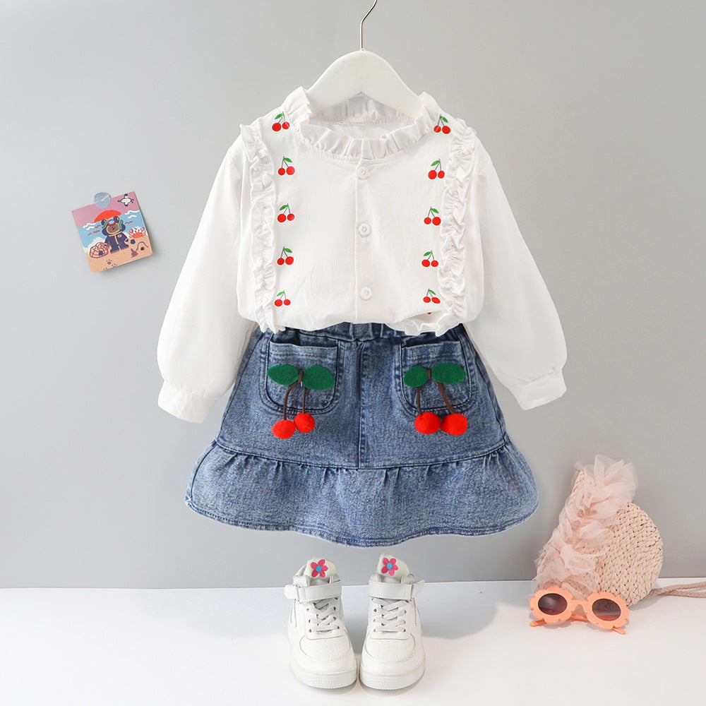 [340170] - Setelan Trendy Anak - Motif Cherry Lychee