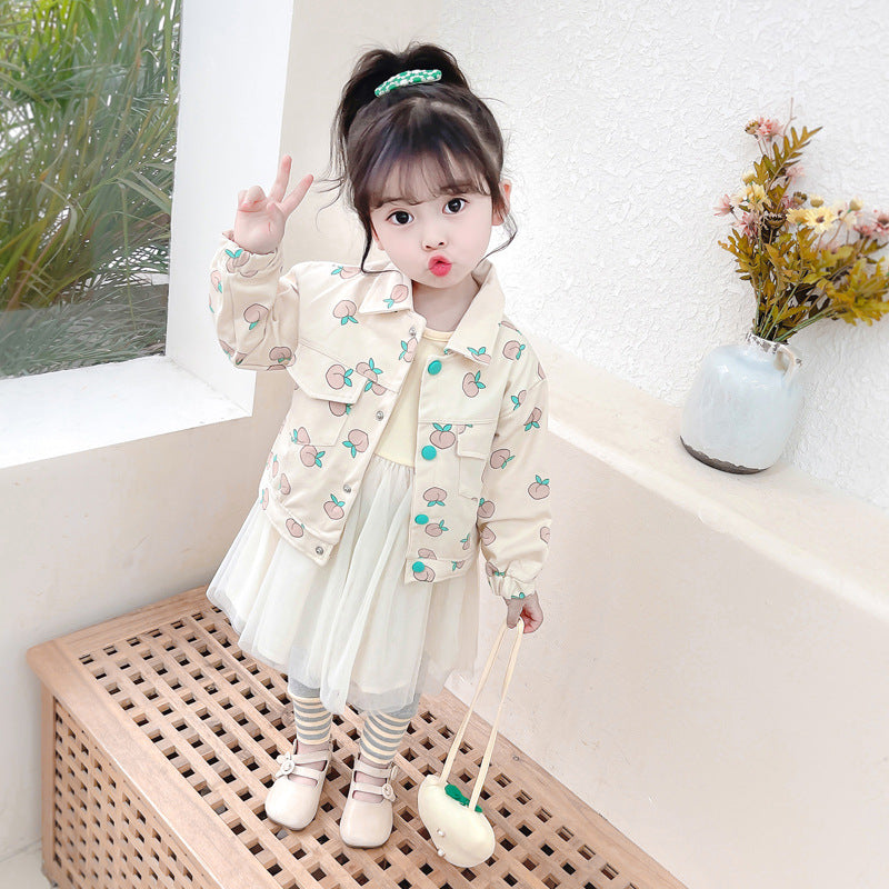 [340186] - Setelan Ootd Trendy Anak - Motif Little Peach