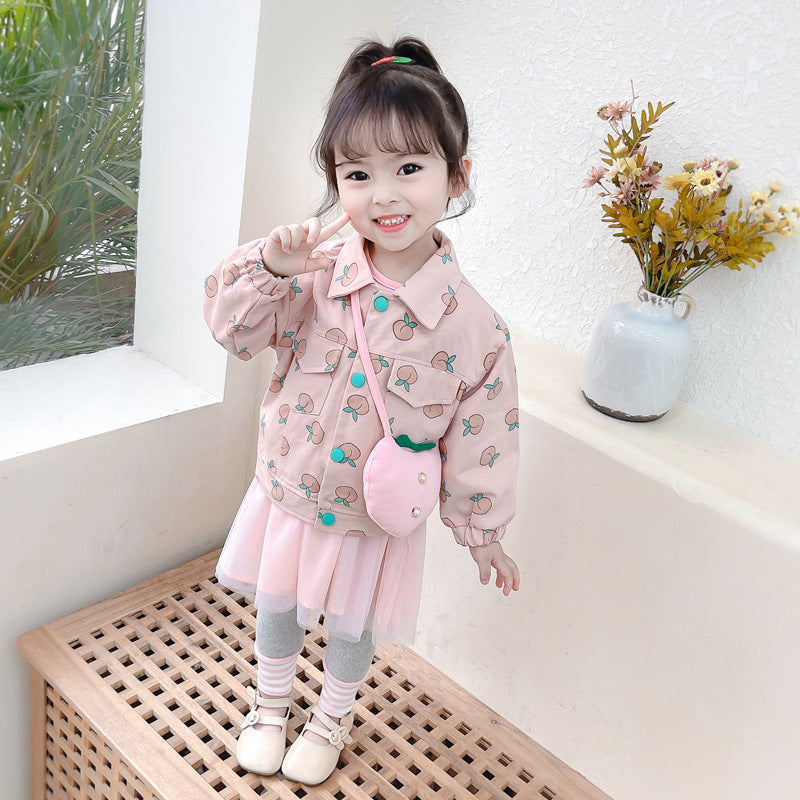 [340186] - Setelan Ootd Trendy Anak - Motif Little Peach
