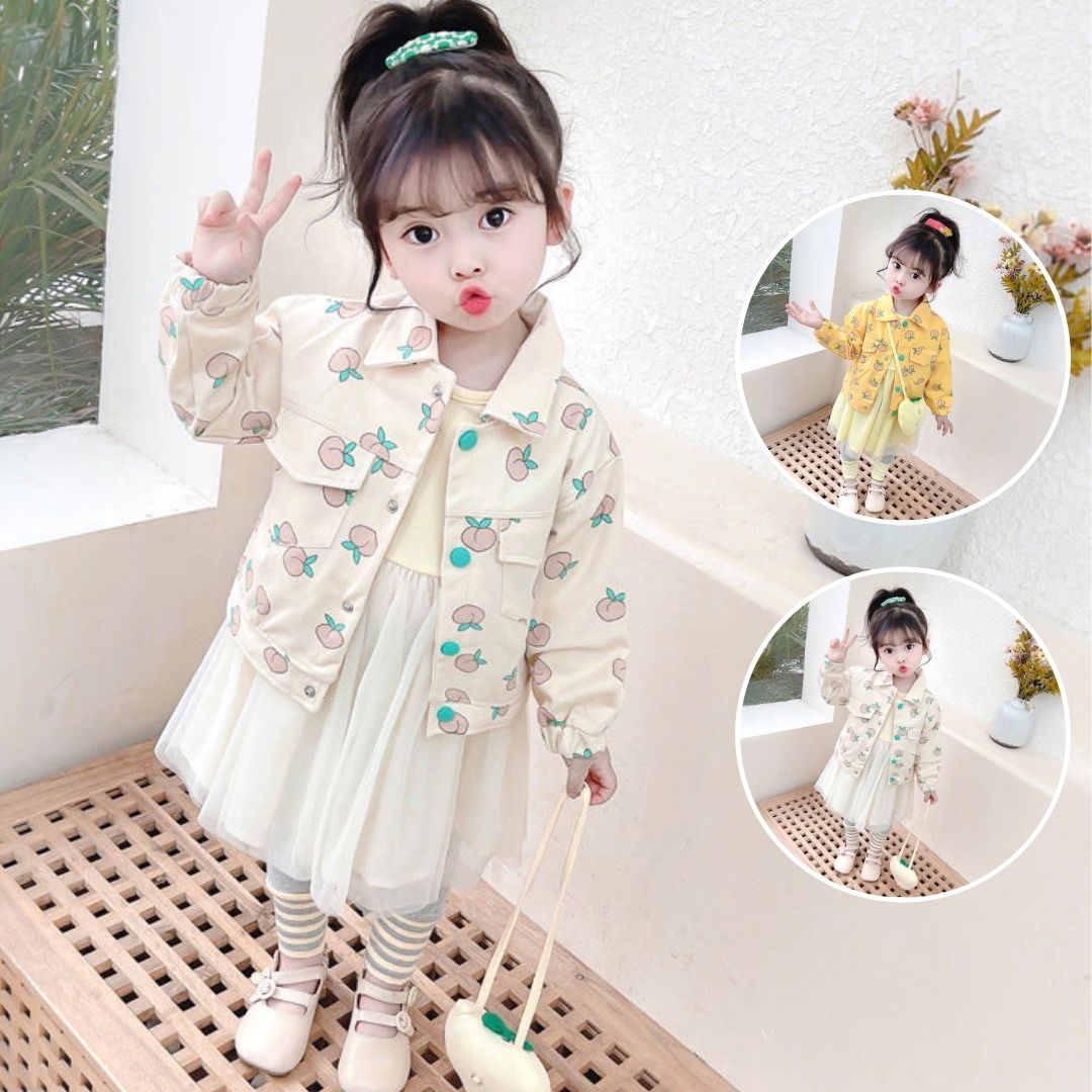 [340186] - Setelan Ootd Trendy Anak - Motif Little Peach