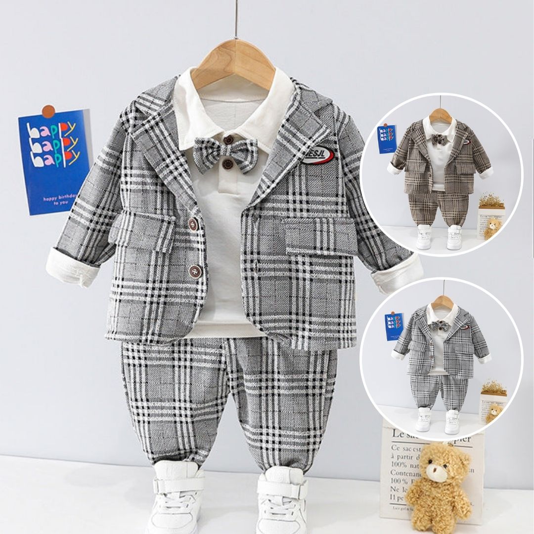 [340187] - Setelan Trendy Anak - Motif Neat Line