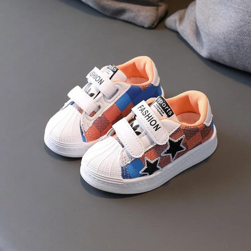 [343172] - Sepatu Sneakers Import Fashion Trendy Anak - Motif Box Star