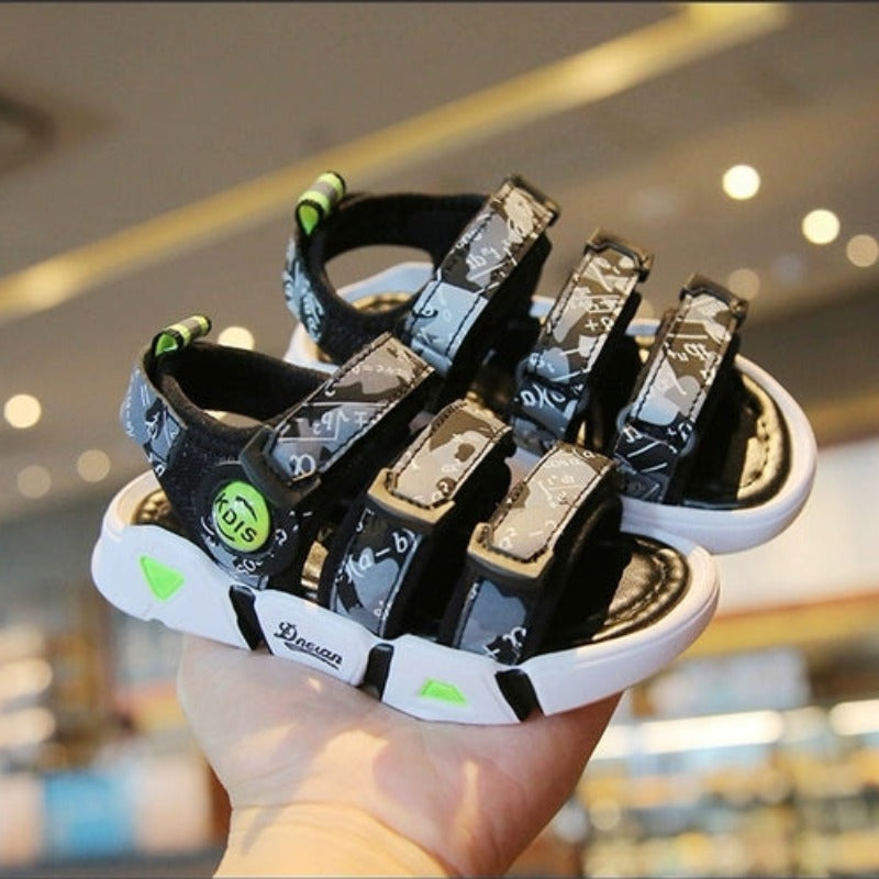 [343252] - Sepatu Sandal Casual Anak Fashion Import - Motif Alphabet Kids