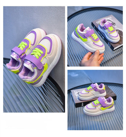 [343328] - Sepatu Kets Sneakers Gradasi Warna Warni Anak Cewek - Motif Colorful Plain