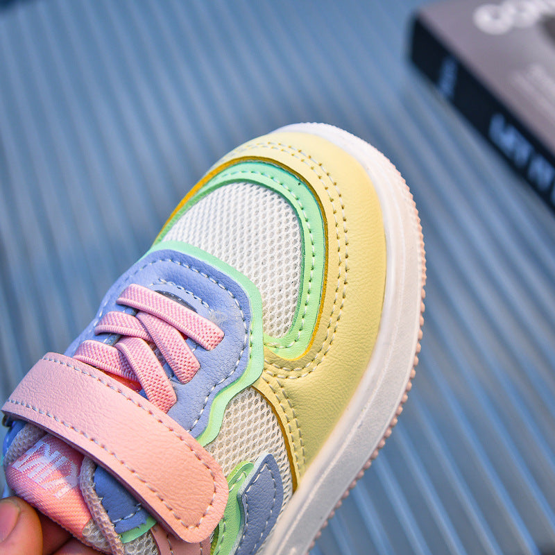 [343328] - Sepatu Kets Sneakers Gradasi Warna Warni Anak Cewek - Motif Colorful Plain