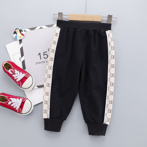 [345241-BLACK] - Bawahan Jalan Anak / Celana Jogger - Motif Batik Ribbons