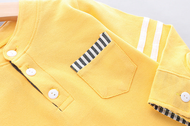 [345254] - Setelan Kemeja Koko Anak - Motif Arm Line
