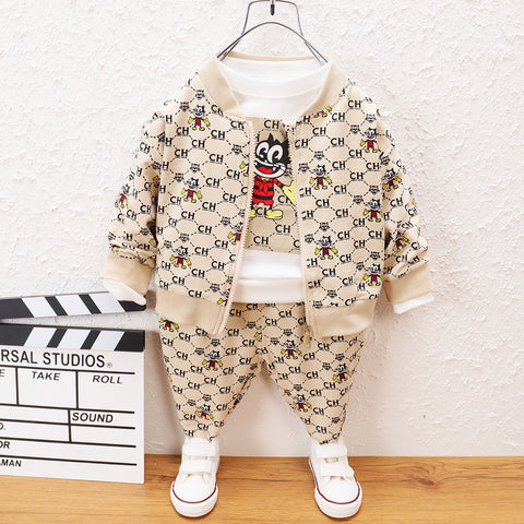 [345264] - Setelan 3 In 1 Jaket Anak - Motif Smile Cat