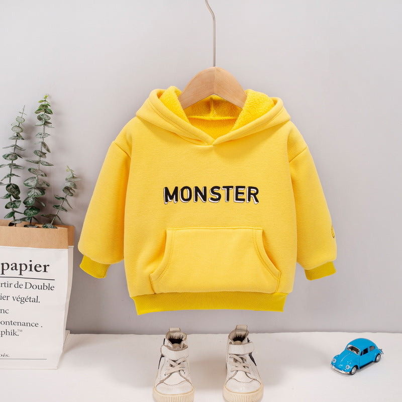 [345266] - Atasan Sweater Hype Anak - Motif Monster Writing