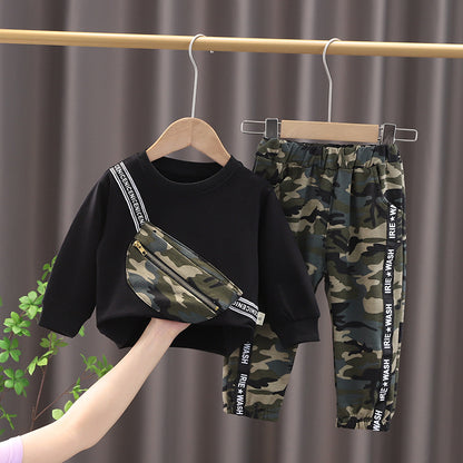 [345270] - Setelan Import Sweater 3D Anak  - Motif Cool Soldier