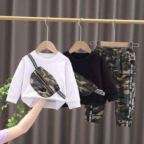 [345270] - Setelan Sweater 3D Anak - Motif Cool Soldier