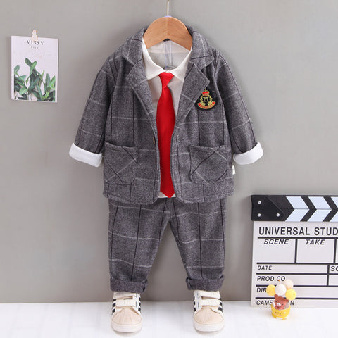 [345273] - Setelan Formal Anak 3 In 1 - Motif King Logo