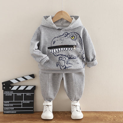 [345280] - Setelan Sweater Anak - Motif King T-Rex