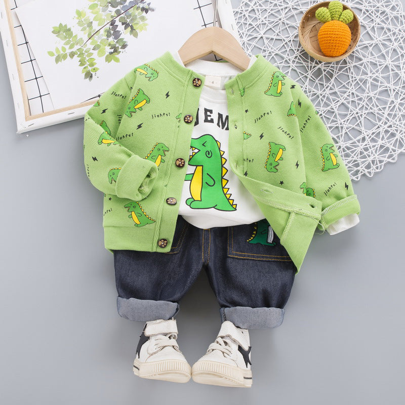 [345303] - Setelan Jaket Anak 3 in 1 - Motif Baby Dino