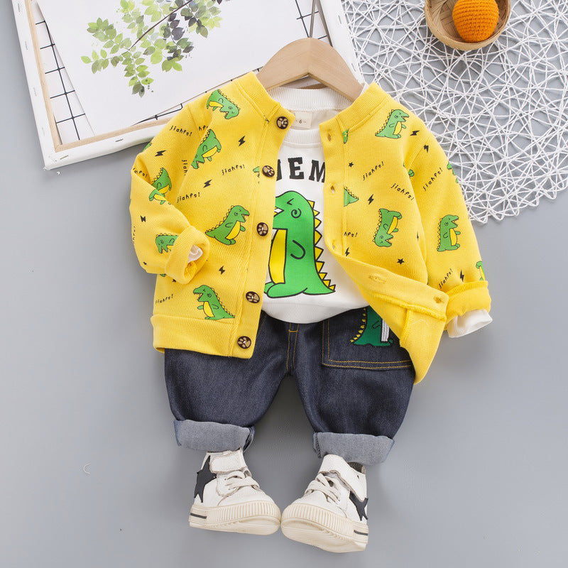 [345303] - Setelan Jaket Anak 3 in 1 - Motif Baby Dino