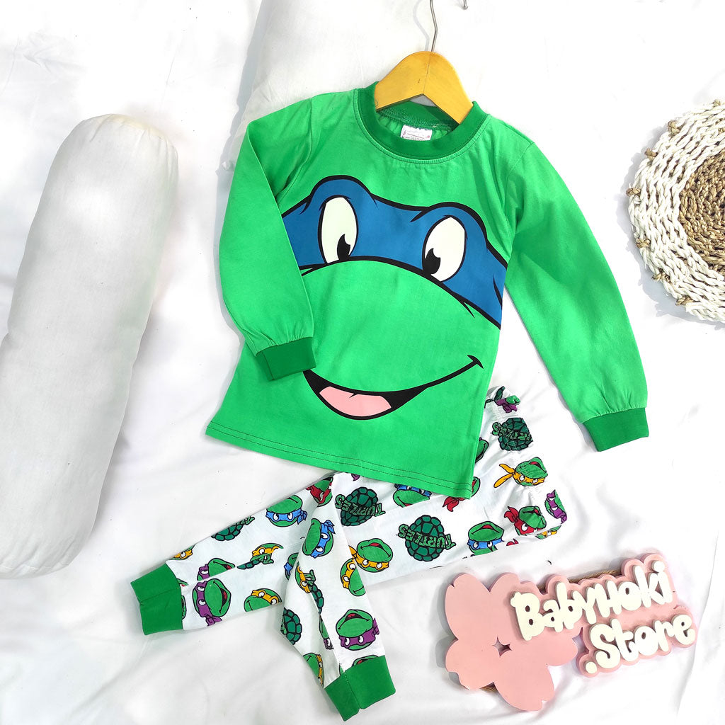 [354348] - Piyama Anak / Setelan Tidur Anak / Baju Tidur Anak - Motif Leonardo Ninja