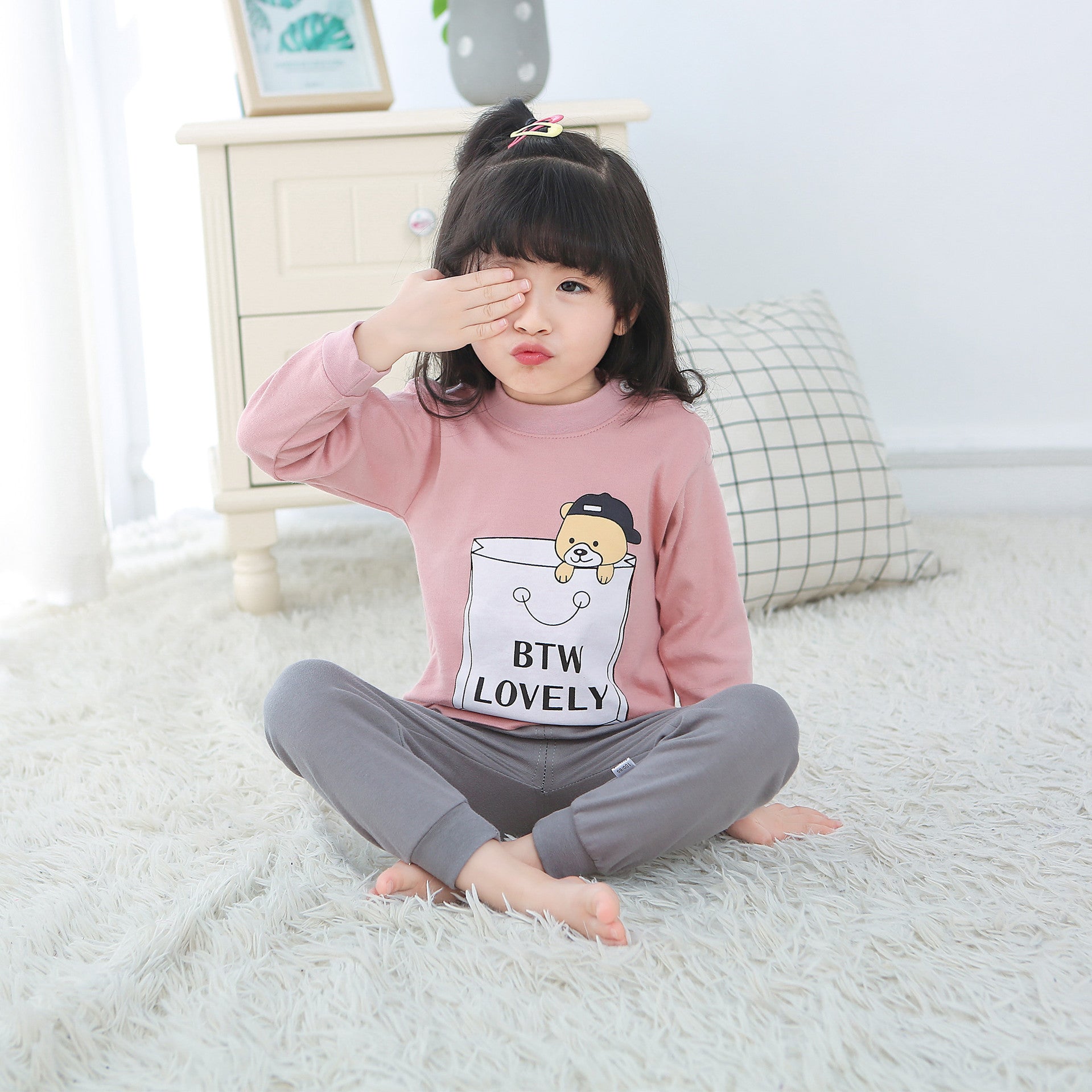 [351178] - Setelan Piyama Anak / Baju Tidur - Motif Bear Lovely