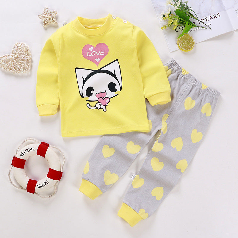 jual [351126] - Piyama Anak / Setelan Tidur Anak / Baju Tidur Anak - Motif Love Animal 