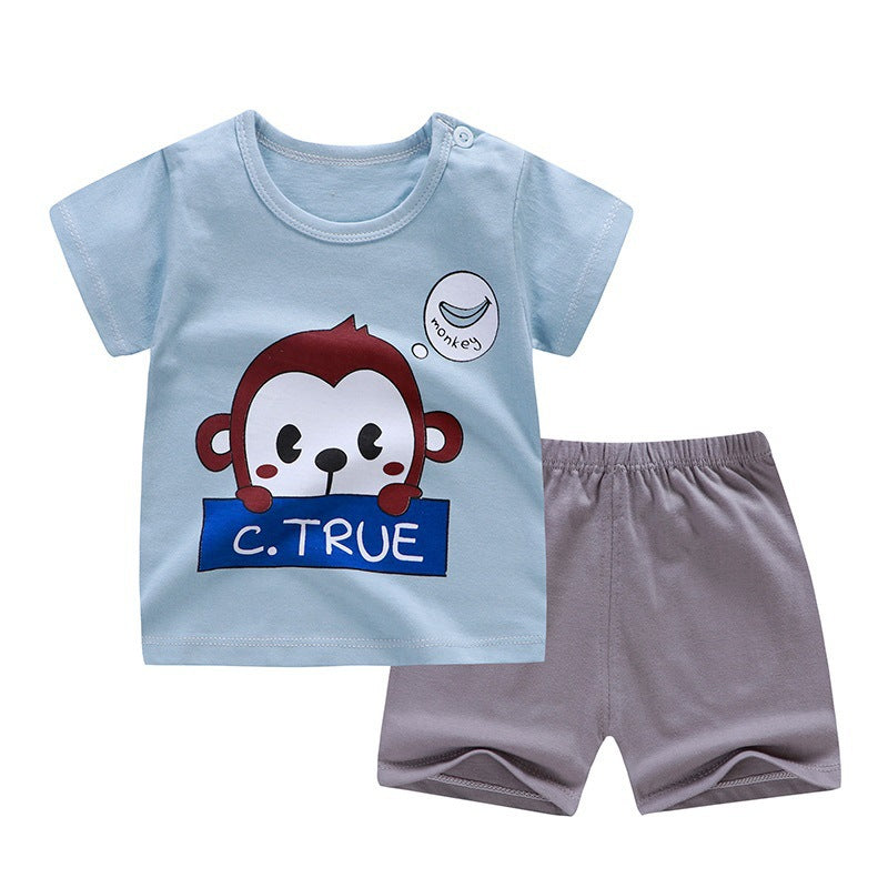 [351141] - Setelan Santai Anak / Baju Harian Import - Motif C True Monkey