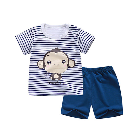 [351150] - Setelan Santai Anak / Baju Harian - Motif Wishing Monkey
