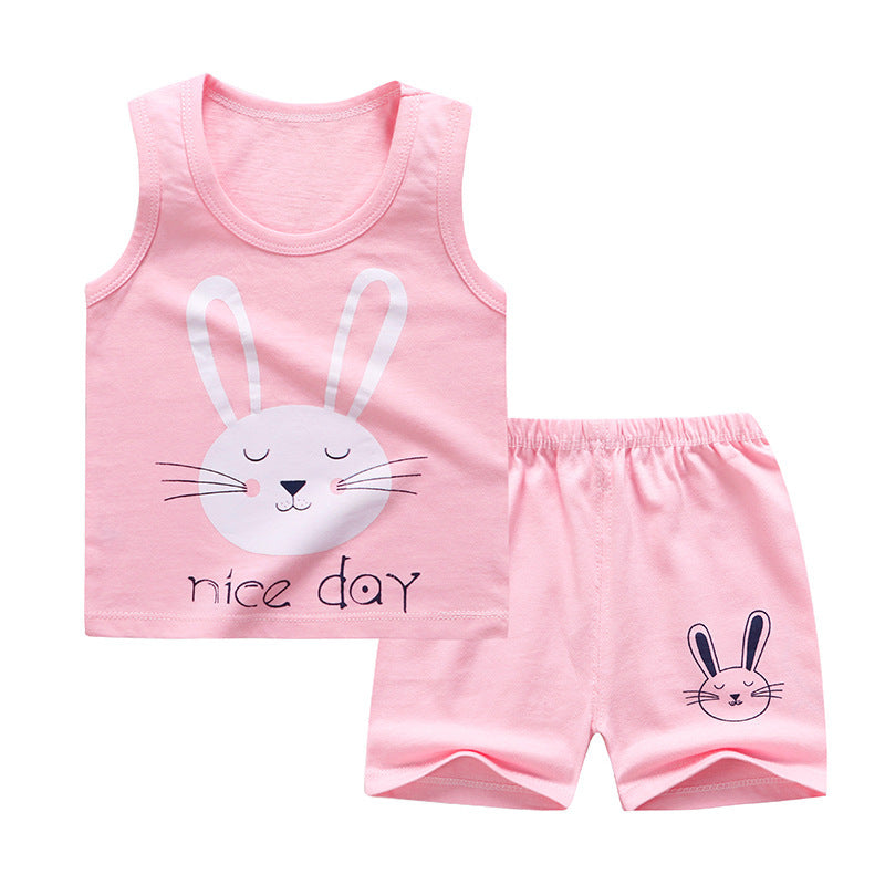 [351198] - Setelan Anak Tanpa Lengan - Motif Rabbit Nice Day