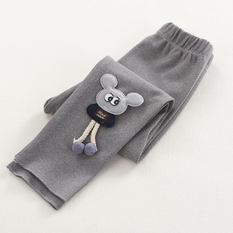 [351202] - Celana Legging 3D Anak Perempuan Import - Motif Handmade Characters