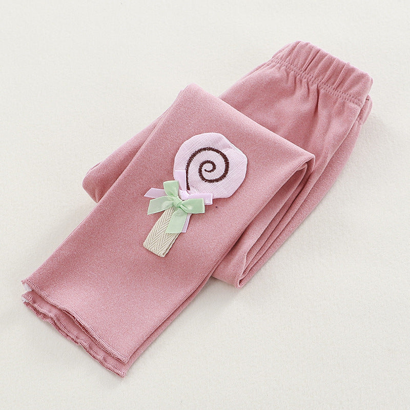 [351210] - Celana Legging 3D Anak Perempuan Import - Motif Lollipop Candy