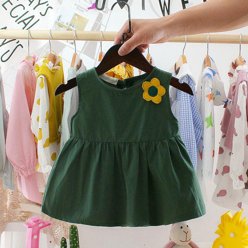 jual [352120-GREEN] - Dress Renda Anak Perempuan Trendi - Motif 3D Wings 