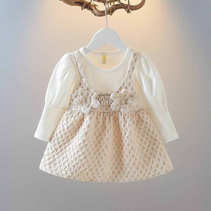 [352242] - Beautiful Dress Fashion Anak Perempuan - Motif Breast Flower