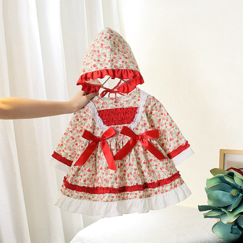 [352265] - Beautiful Dress Hoodie Fashion Anak Perempuan - Motif  Ribbon Flower